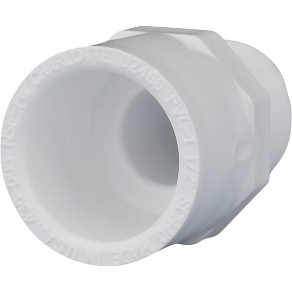 Charlotte Pipe And Foundry 1/2 In. x 1/2 In. Schedule 40 Male PVC Adapter PVC 02109 0600HA - main